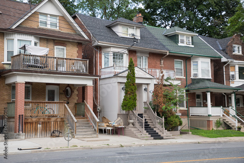 Beautiful view of the houses in Toronto, Canada