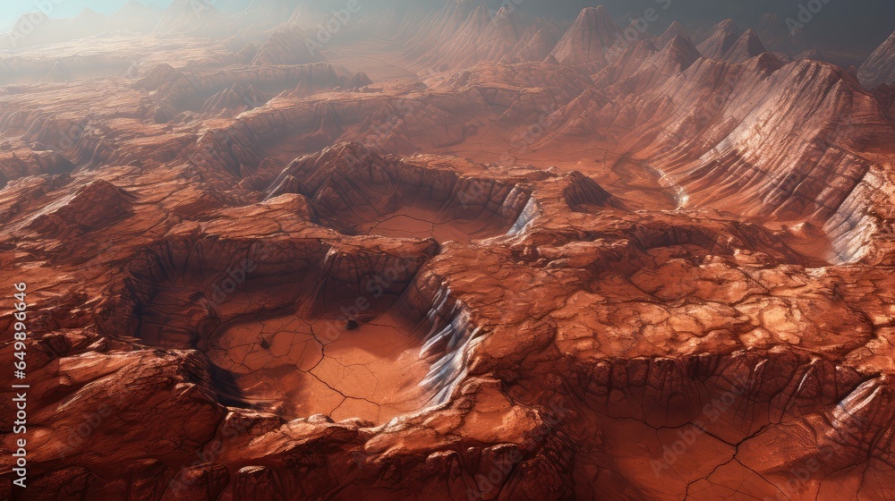 texture Mars chaos terrain illustration nature world, desert environment, natural ground texture Mars chaos terrain