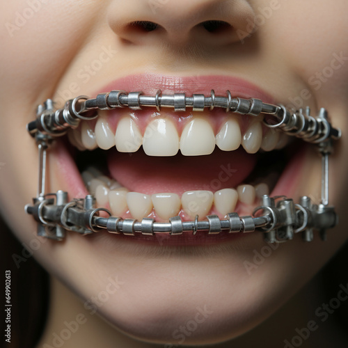 person with braces