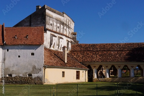 Detail - Evangelical Fortified Church from Prejmer, Brasov, Transylvania, Romania; UNESCO world cultural heritage	 photo