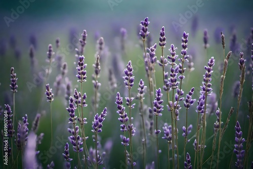 lavender flowers in the morning Created with AI