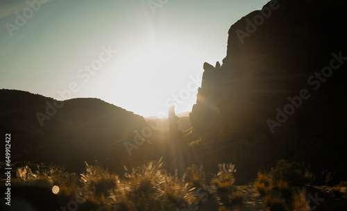 sunrise in the mountains