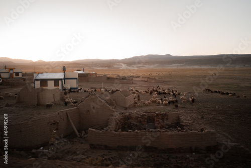 abandoned building in the desert
