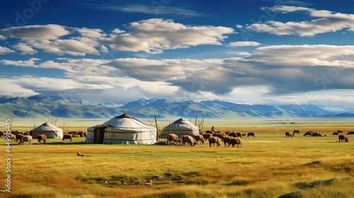 tent mongolian yurts traditional illustration travel tourism, culture nomadic, rural house tent mongolian yurts traditional photo
