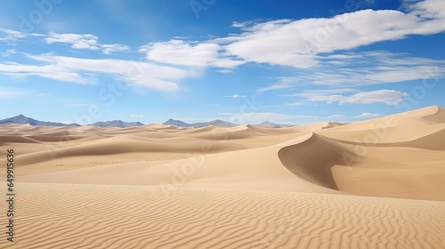 Slika na platnu gobi mongolian sand dunes illustration mongolia sky, adventure gobi, desert tour