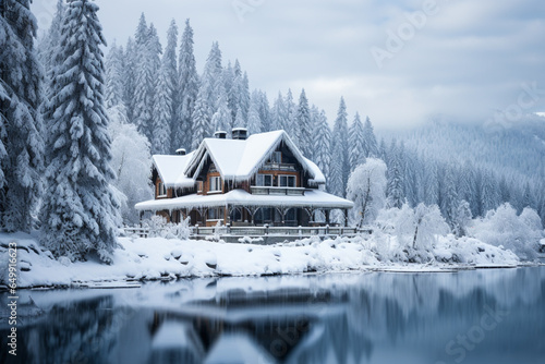 house in the snow © Nature creative