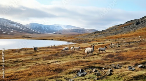rural taymyr prairie landscape illustration tallgrass outdoors, field sky, horizontal plains rural taymyr prairie landscape