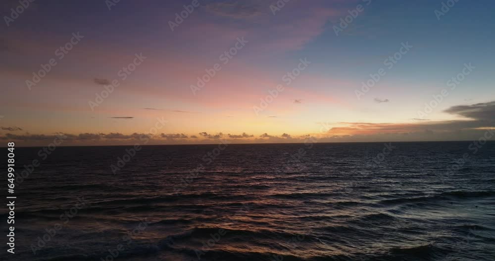 Aerial of the Indian Ocean at twilight, Bali, Indonesia Aerial of the Indian Ocean at twilight, Bali, Indonesia