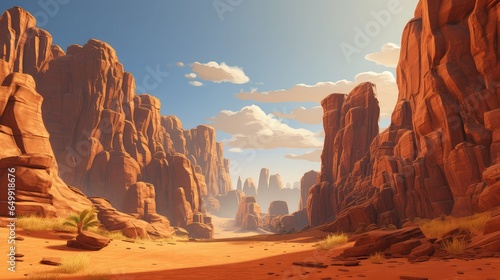 landscape rugged canyon scenery illustration mountain cliff, valley outdoors, river geology landscape rugged canyon scenery