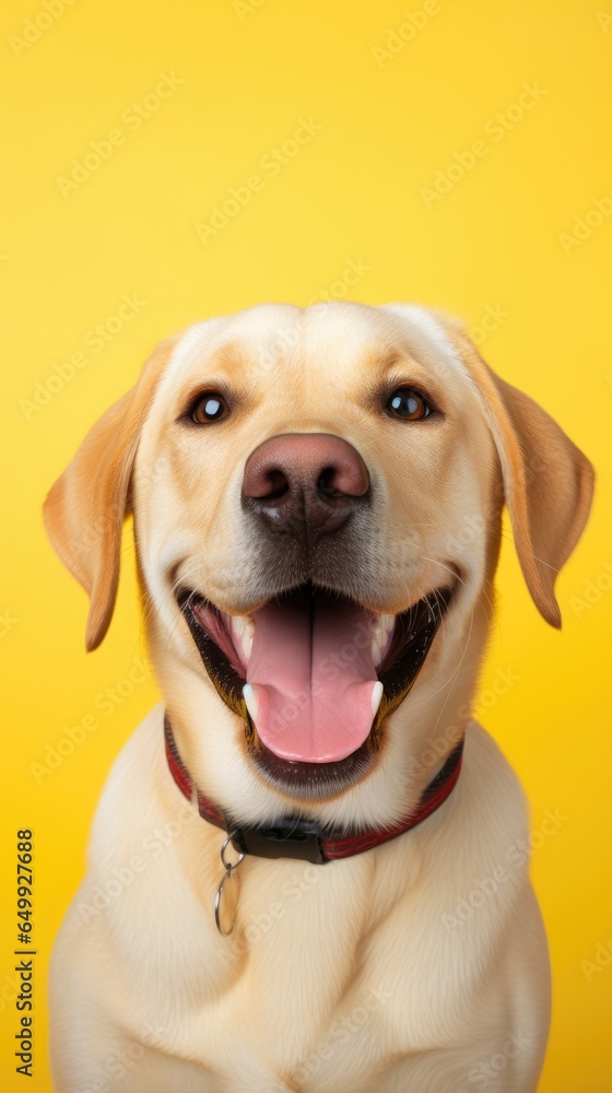 Labrador Retriever with a goofy smile