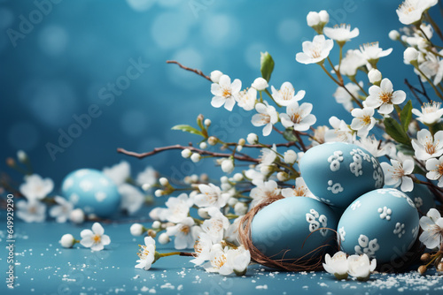 eggs with flowers