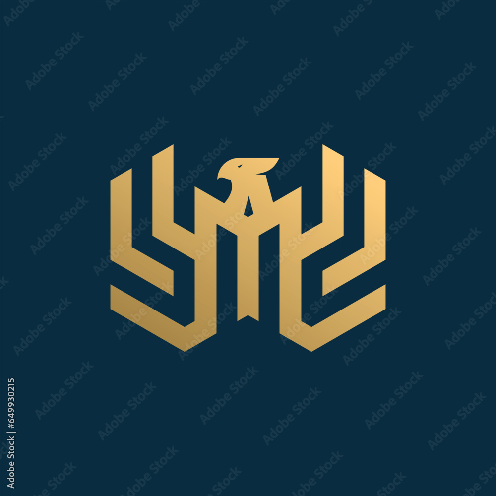 Obraz premium Eagle logo design element vector with creative concept