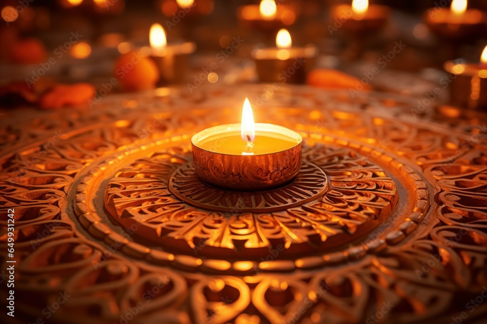 A lit candle sitting on top of a wooden table. Perfect for creating a warm and cozy atmosphere. A lit candle sitting on top of a wooden table. Perfect for creating a warm and cozy atmosphere.