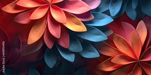 coloful paper flower background