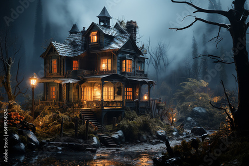 a halloween house