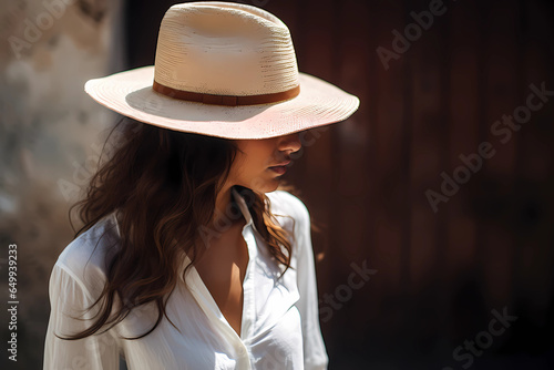 Panama Hat - Ecuador - Lightweight hat made from toquilla straw, perfect for warm climates (Generative AI)