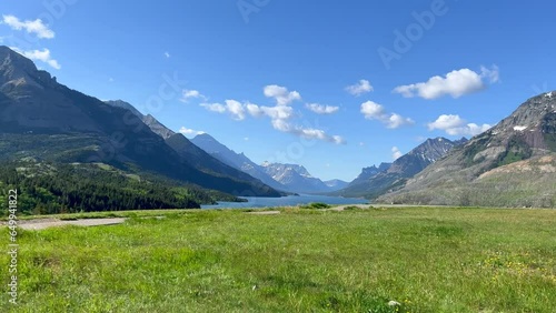 Wallpaper Mural The Prince of Wales Hotel at Waterton Lake National Park in Waterton Park, AB Canada. Torontodigital.ca
