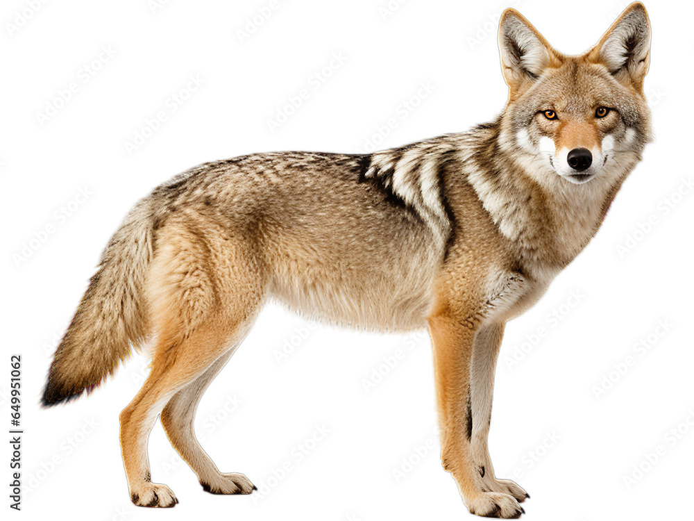 Coyote Alert Stance, No Background