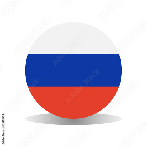 russian flag icon design vector template