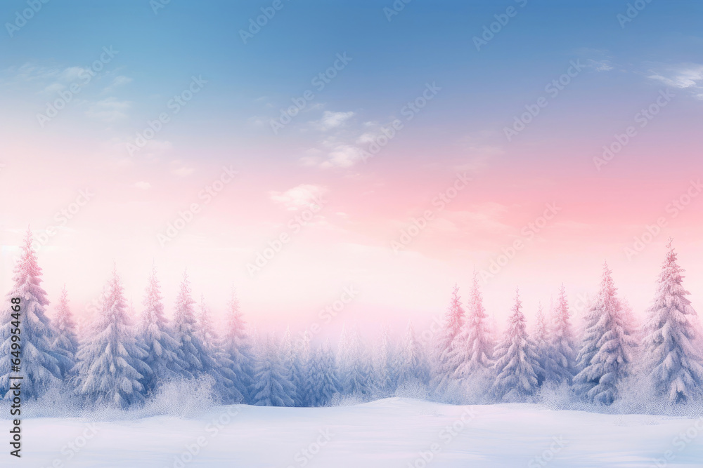 custom made wallpaper toronto digitalFrosty Evergreen Forest Bathed in Northern Lights