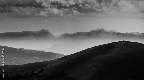fog over the mountains