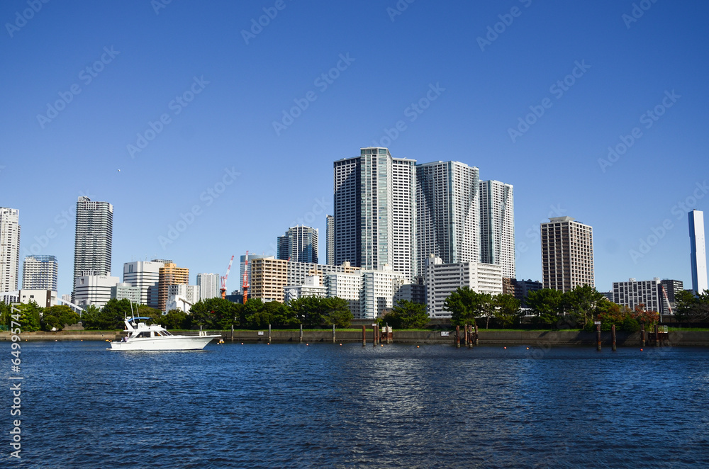 東京ウオーターフロントの高層ビル群