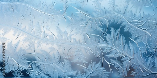 a frosty pattern on a window