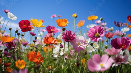 a field of colorful flowers © sam