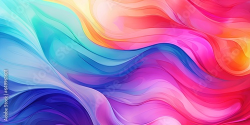 a colorful swirly waves