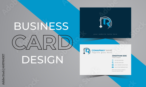  Simple business card template. Clean design