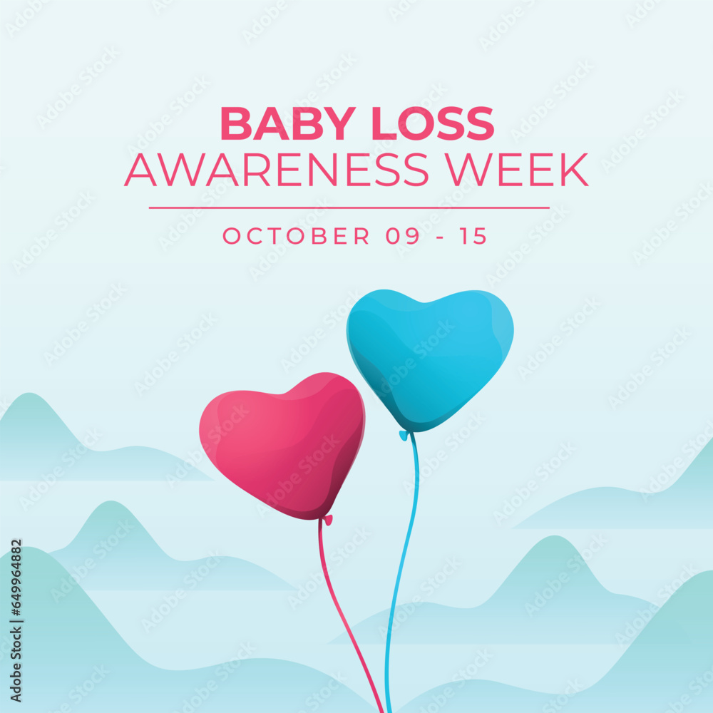 baby loss awareness week design template good for celebration usage