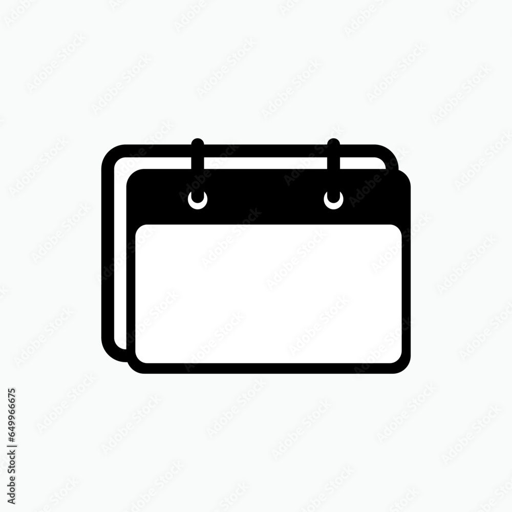 Calendar Icon. Schedule Symbol - Vector. Calendar Icon. Schedule Symbol - Vector.
