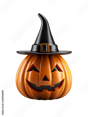 realistic halloween pumpkin  3d rendering 