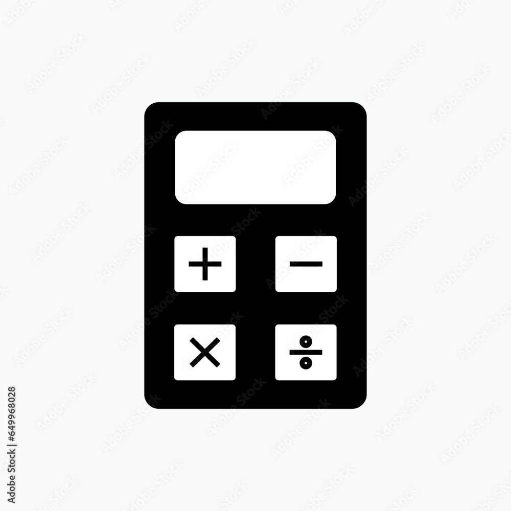 Calculator Icon. Math, Cashier. Calculate, Accounting Symbol. Calculator Icon. Math, Cashier. Calculate, Accounting Symbol.