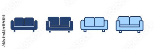 Sofa icon vector. sofa sign and symbol. furniture icon