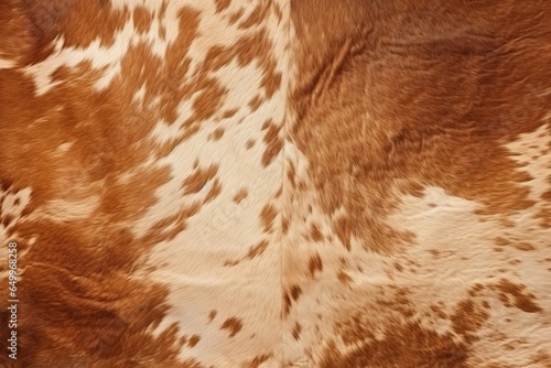 Natural brown cowhide pattern photo