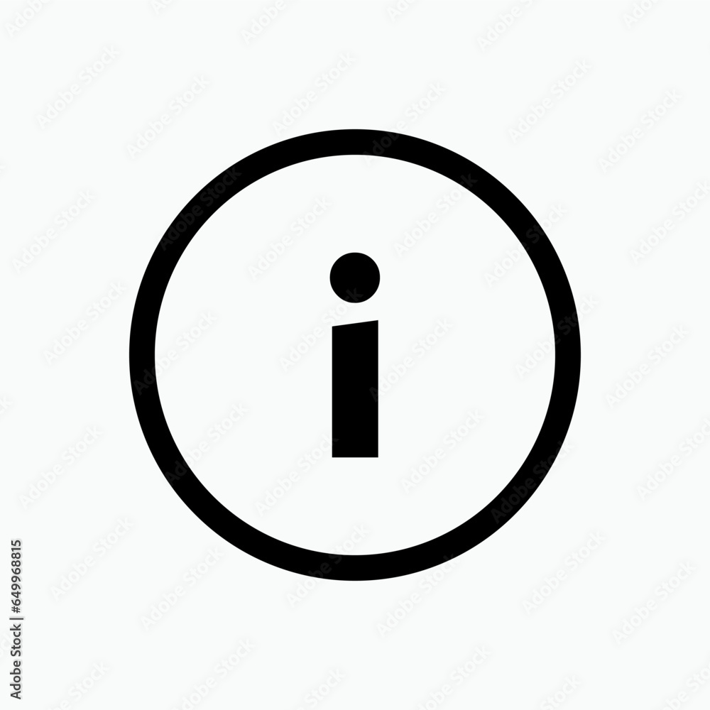 Info Sign. Information Center Icon. Help Desk Symbol - Vector. Info Sign. Information Center Icon. Help Desk Symbol - Vector.