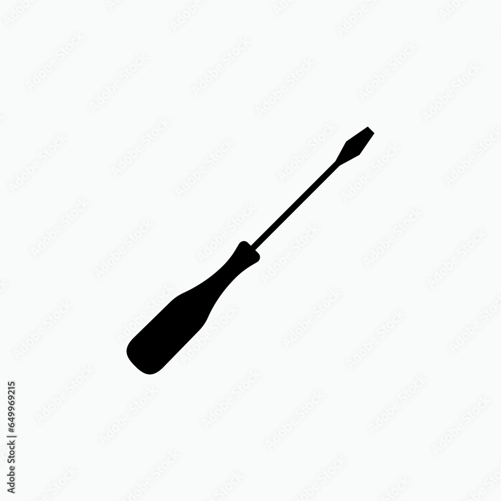 Screwdriver Icon. Repair, Tool Symbol - Vector. Screwdriver Icon. Repair, Tool Symbol - Vector.