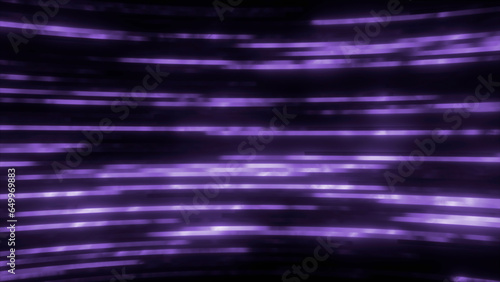 Abstract visualization of tv noise on a black background. Motion. Blinking neon horizontal lines.