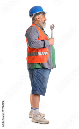 Portrait of senior man in h...