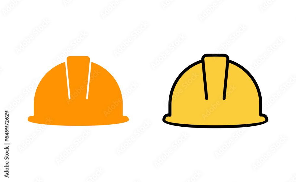 Fototapeta premium Helmet icon set for web and mobile app. Motorcycle helmet sign and symbol. Construction helmet icon. Safety helmet