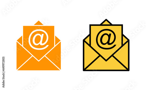 Mail icon set tor for web and mobile app. email sign and symbol. E-mail icon. Envelope icon