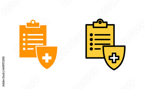 Medical insurance icon set tor for web and mobile app. health insurance sign and symbol