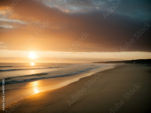 sunrise on the beach © adynue