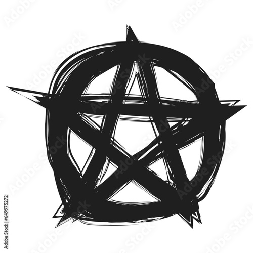 Pentagram icon vector