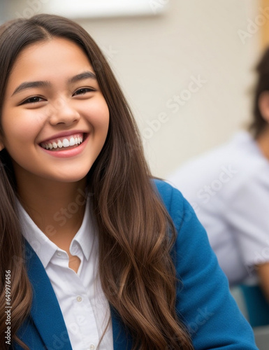 The smile of a female student