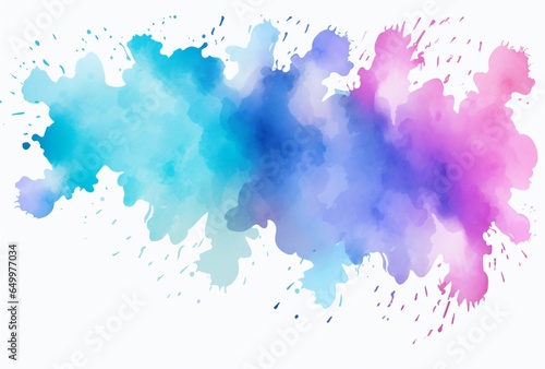 Blue and purple watercolor paint splatter, pattern, background