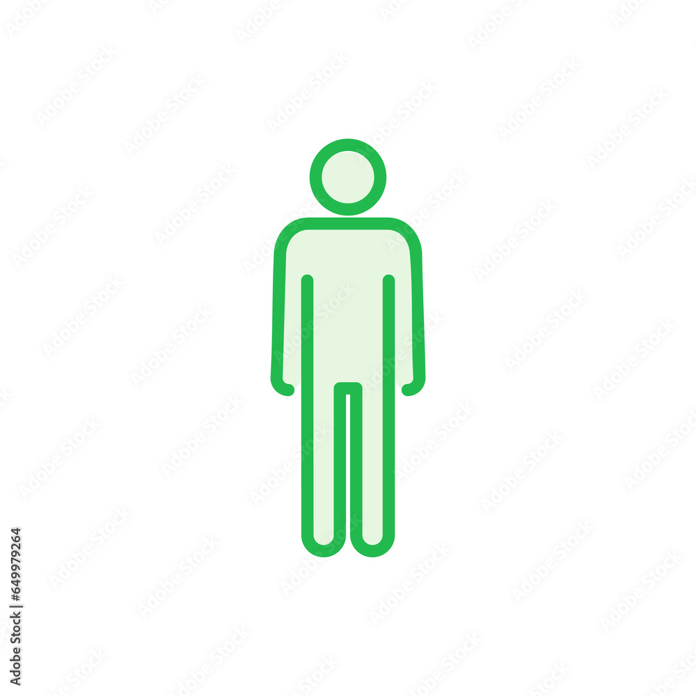 Man icon set. male icon vector. human symbol Man icon set. male icon vector. human symbol