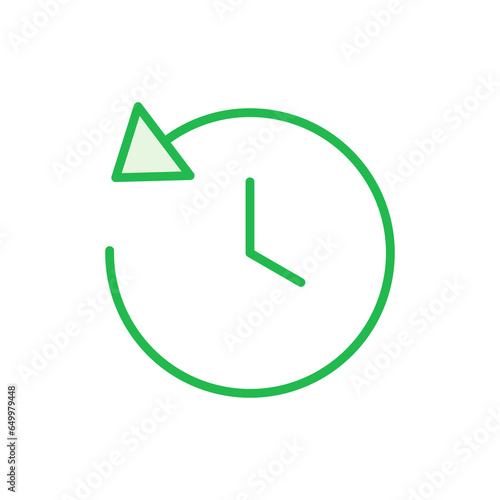 History icon set. recent event history
