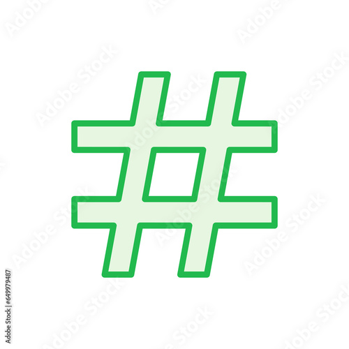 Hashtag icon set. hashtag symbol
